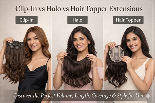 Best Hair Extensions for Thin Hair in India: Toppers vs Halo vs Clip-Ins (What Actually Works)