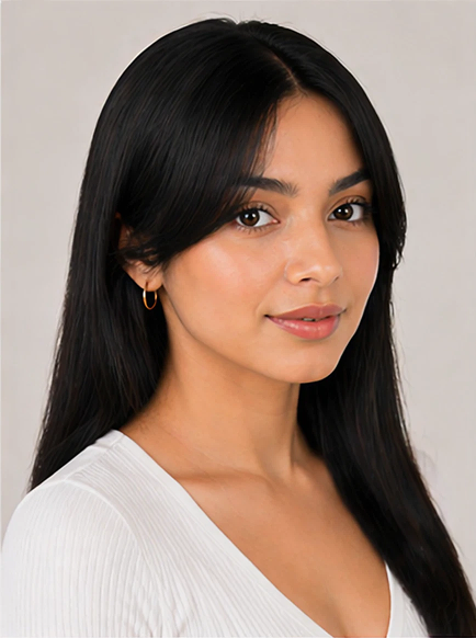 Front Patch Hair Piece – Natural Black