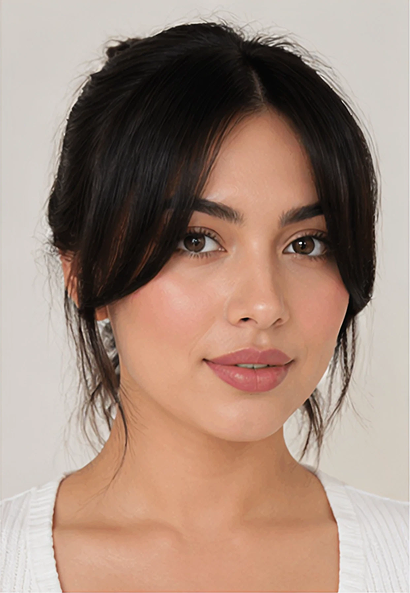 2 Pcs Natural Black French Bangs Clip-In Fringe
