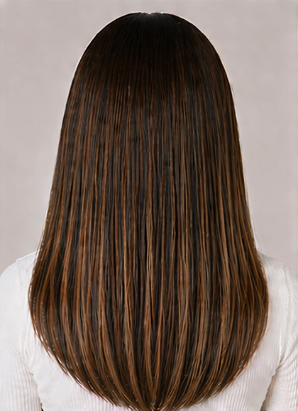 5 Pcs Mocha Moose Clip-In Hair Extensions 14"
