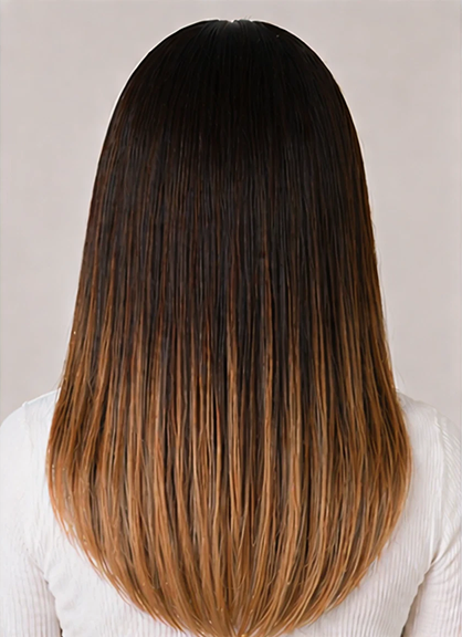5 Pcs Ombre Caramel Clip-In Hair Extensions 14"