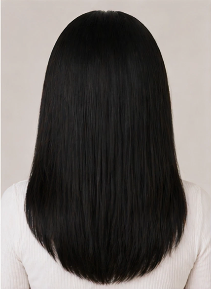 7 Pcs Color #1 Clip-In Hair Extensions 14"