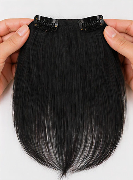 Front Patch Hair Piece – Natural Black