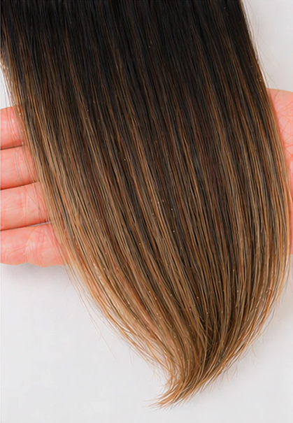 7 Pcs P4/27/T4 Ombre Clip-In Hair Extensions 14"
