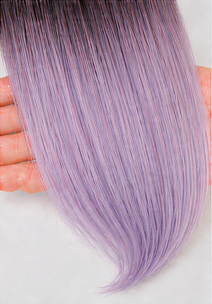5 Pcs Lavender Clip-In Hair Extensions 14"